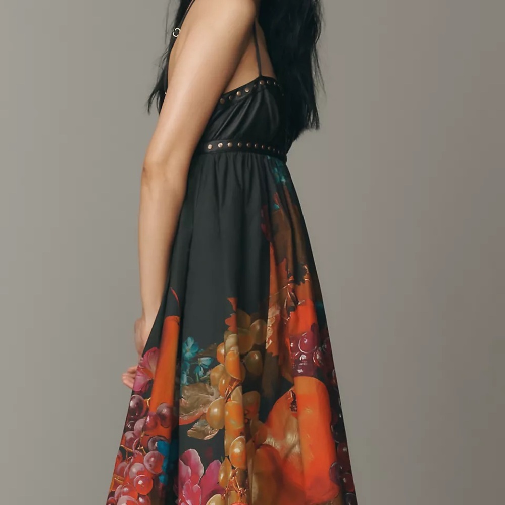 Maeve Twofer Faux Leather Babydoll Dress - Picture 7 of 7